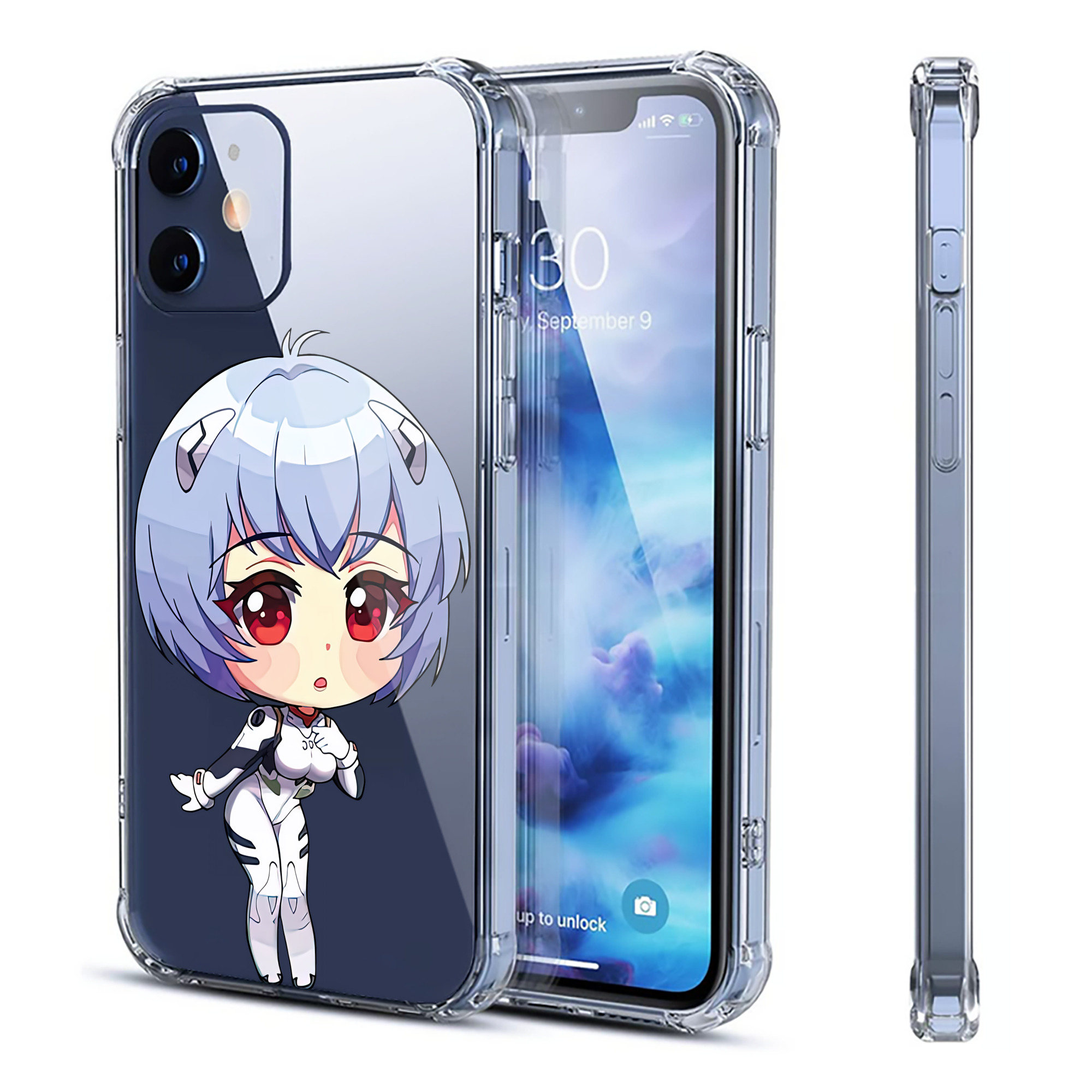 （画像用） EVA 新世紀エヴァンゲリオン 【iPhone 12シリーズ対応】透明スマホケース（クリアソフトケース）